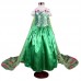 Платье Эльзы из мультфильма Холодное торжество, зеленое, МК11030