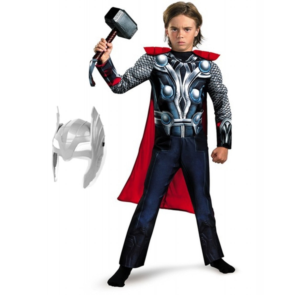 Карнавальный костюм Тора с мускулатурой, Thor, Мстители, MK11070