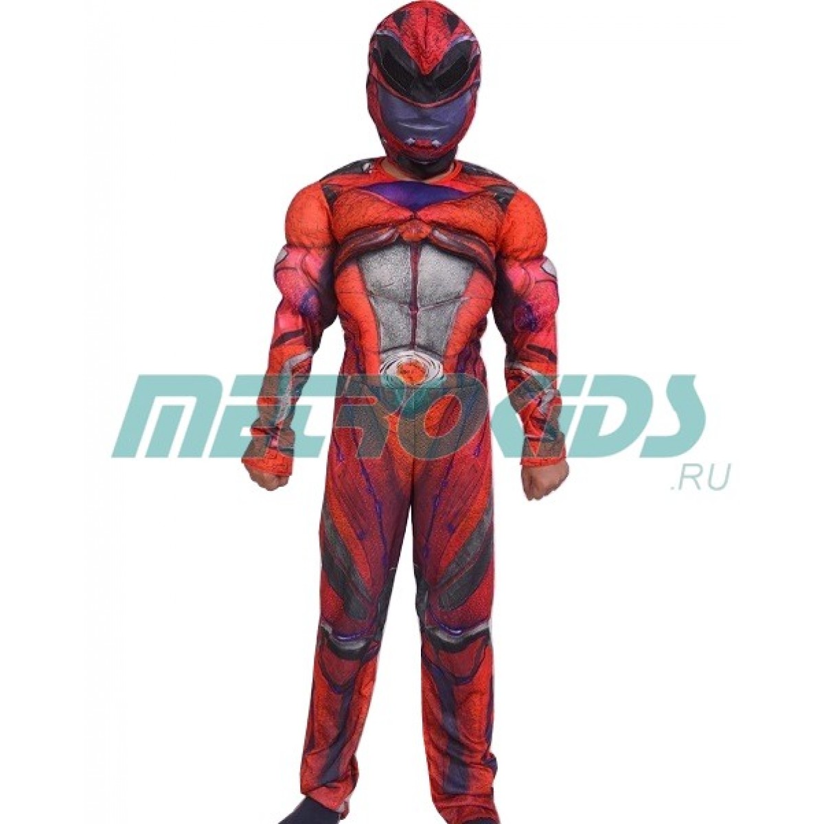 Костюм Красного Рейнджера с мускулатурой, Power Rangers, MK11026