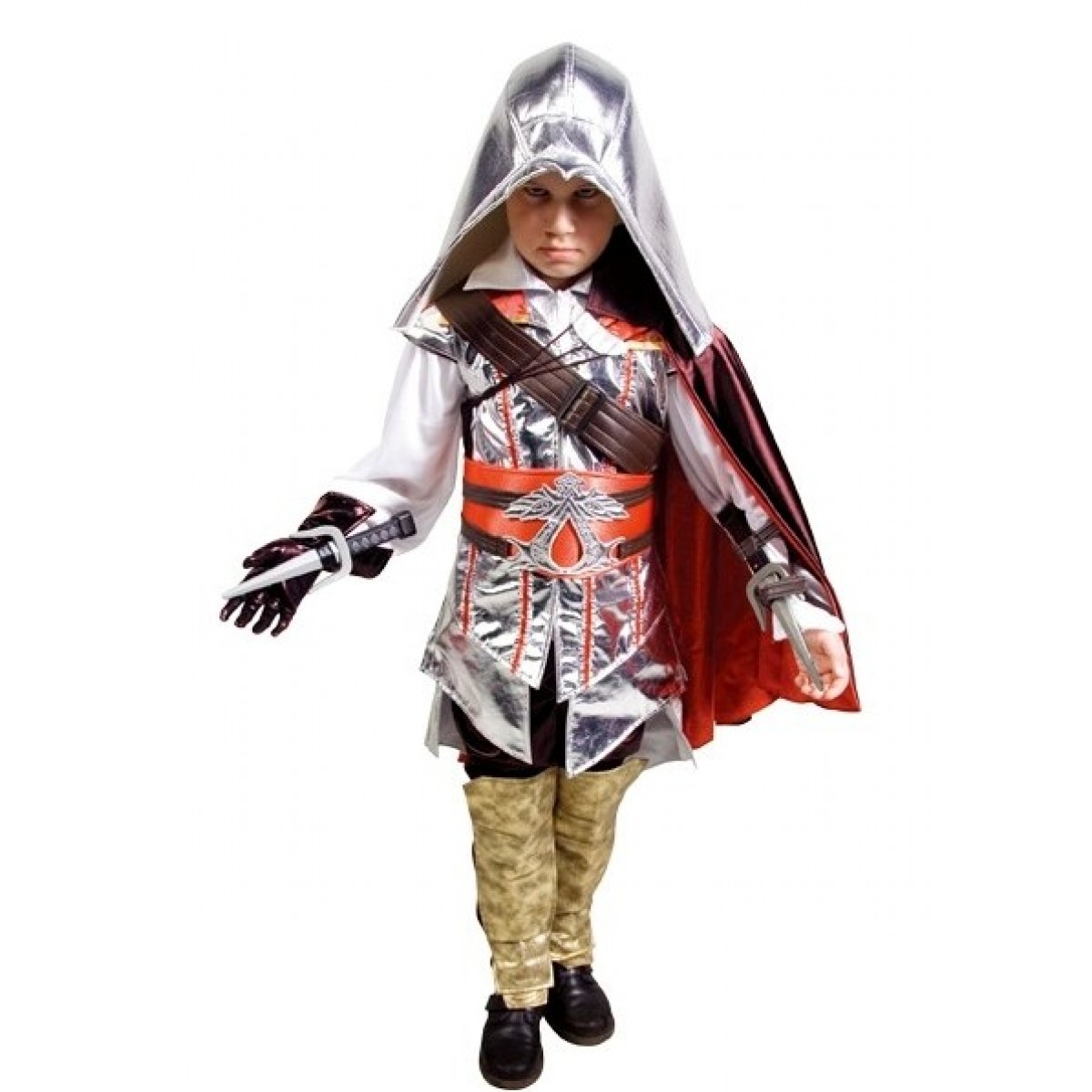 Костюм Ассасина, карнавальный костюм Воин-Ассасин, Assassin's Creed артикул MK11-003, Metrokids на возраст 5-15 лет, рост  122-128, 134-140, 144-152, 155-164