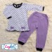 Детская пижама для девочки, Сердечки, кулир, 100% хлопок, MK220331